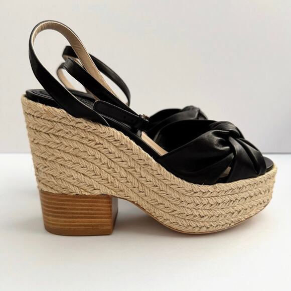 Michael Kors Collection Silvana Runway Black Leather Platform - Picture 4 of 11